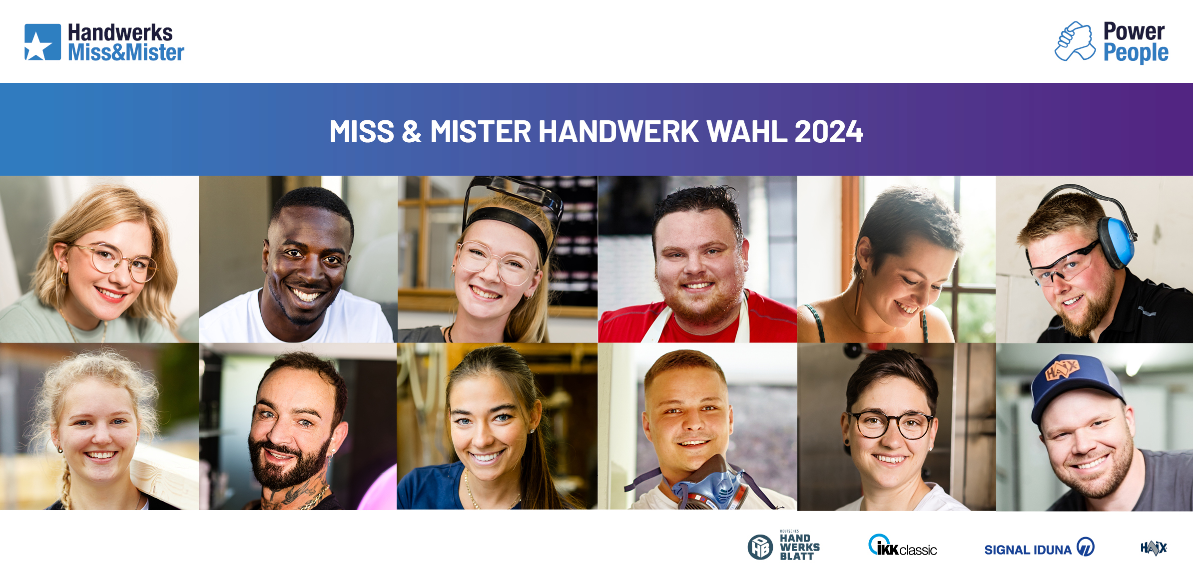 Miss und Mister Handwer Wahl 2024 Banner
