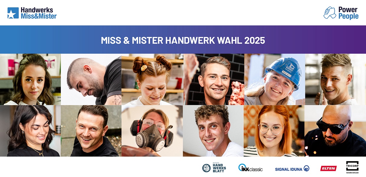 Miss und Mister Handwerk Wahl 2025 Banner