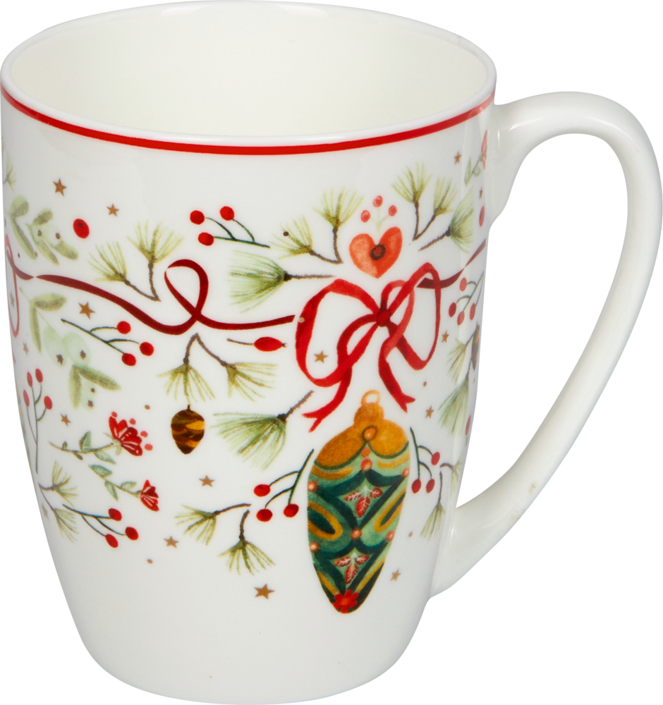 Porzellan-Tasse - Festliche Weihnachten