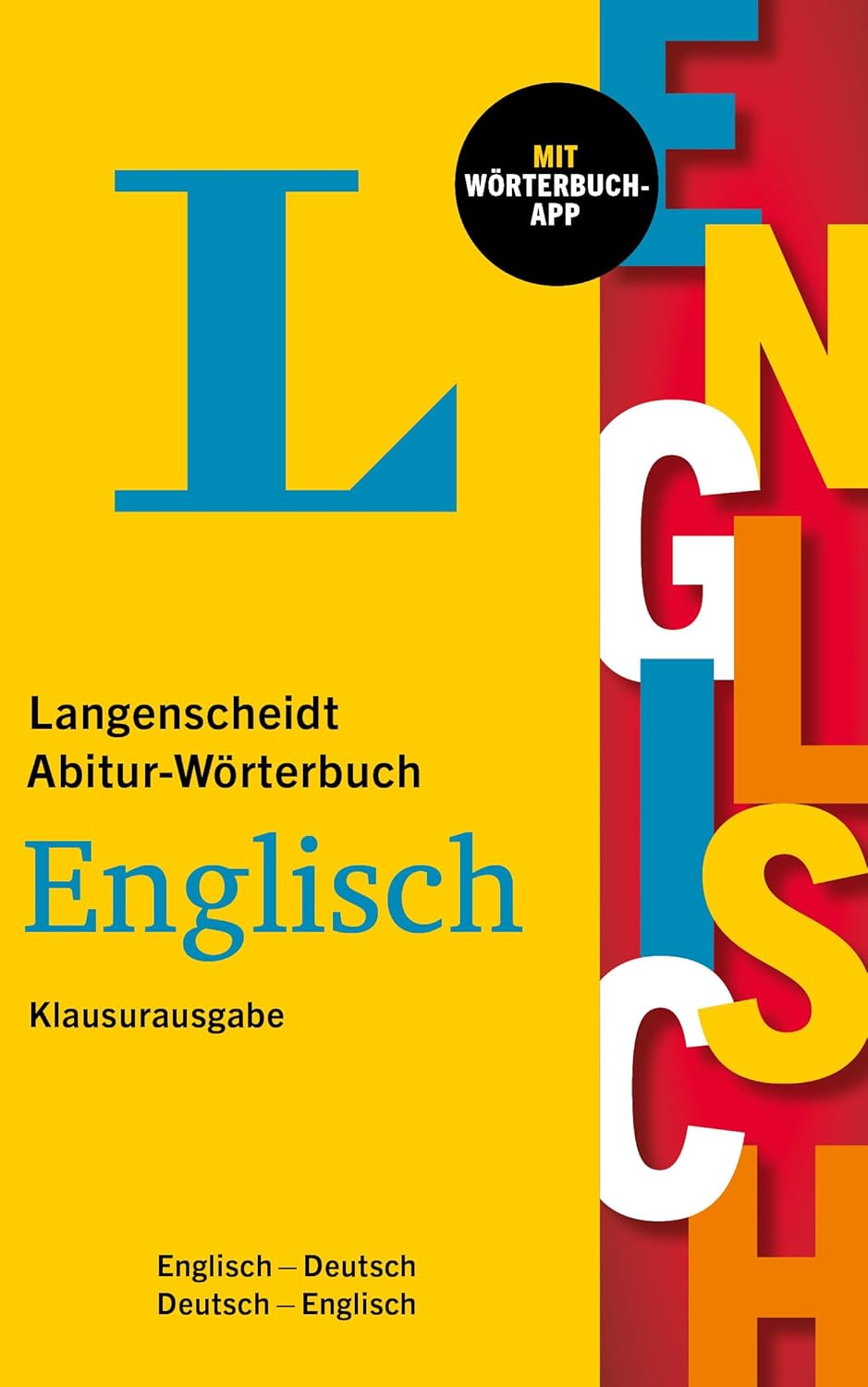 Langenscheidt Abitur-Wörterbuch Englisch-Deutsch / Deutsch-Englisch