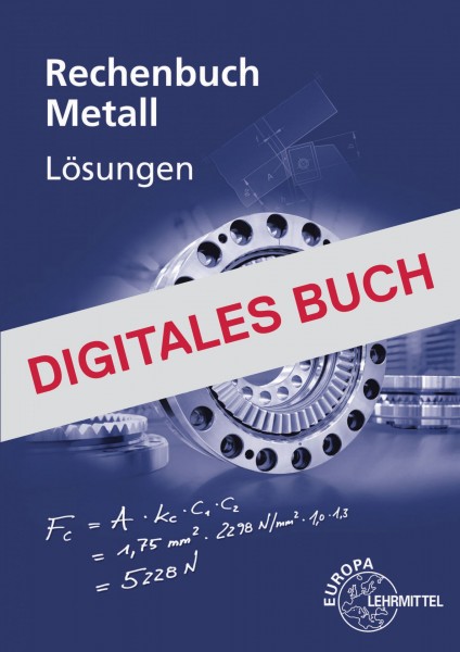 Löser zum Rechenbuch Metall - Digitales Buch